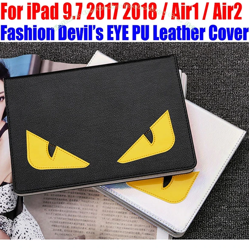 Smart Case для IPad 9 7 2018 2017 Air/Air2 Мода Дьявол s глаз PU кожаный чехол IM414|case for ipad|smart casecover ipad