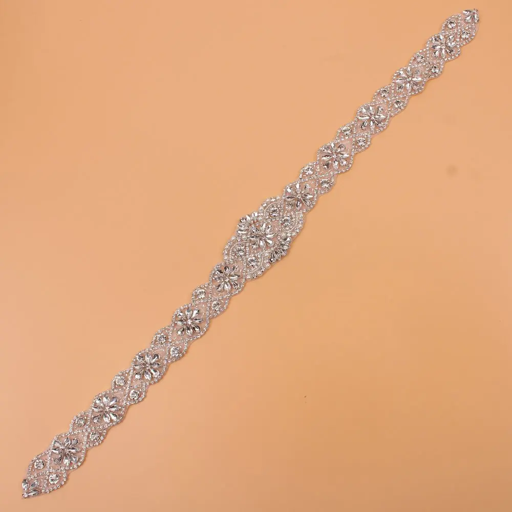 (5 шт.) оптовая продажа Горячая фиксация железа пришить Кристалл Серебряный