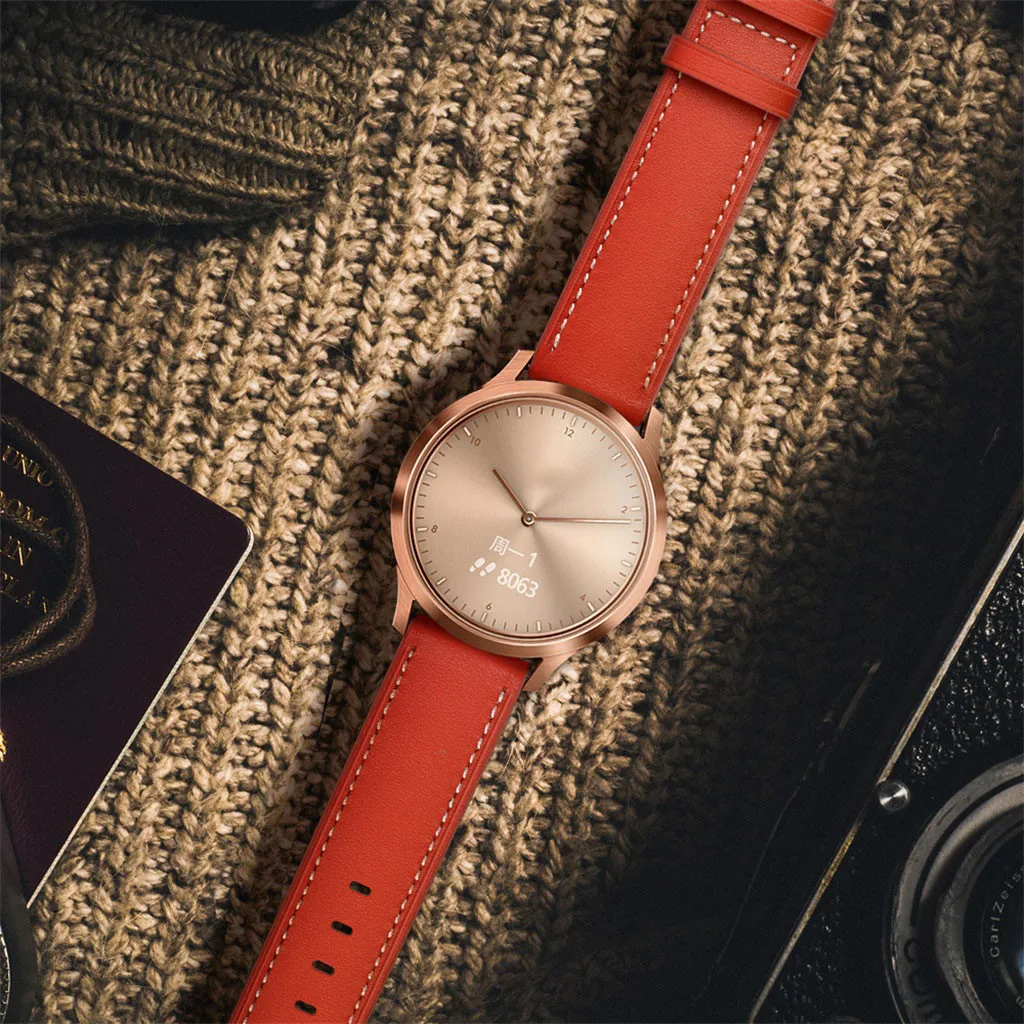 Для Garmin VIVOMOVE HR сменный Браслет наручных часов кожаный ремешок умные часы с ремнем браслет для ношения Аксессуары#626