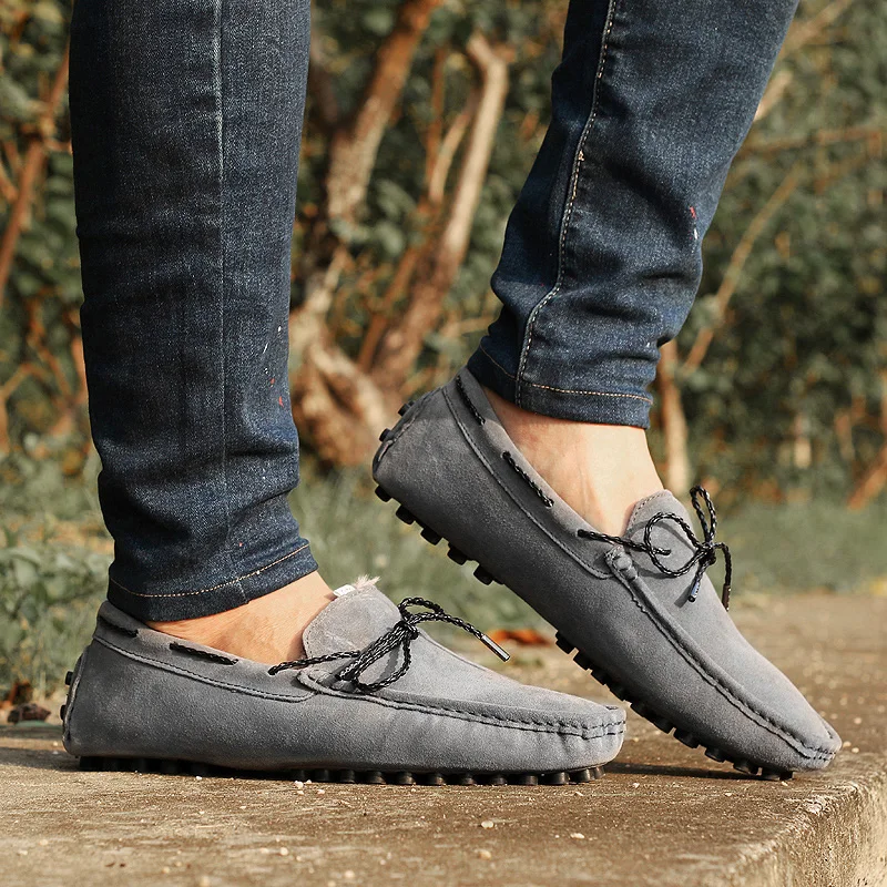 Новое поступление теплые тапочки Мужская обувь для вождения 4 цвета удобные