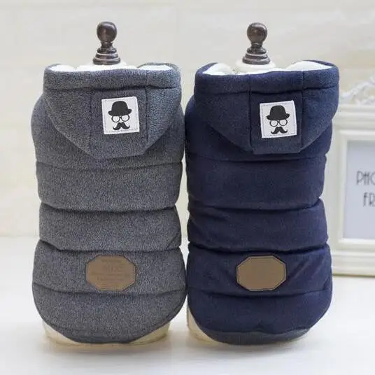 Высокое качество мягкий хлопок 100% новая одежда для собак зимняя куртка Размер (S M