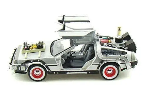 Welly 1:24 Delorean машина времени Назад в будущее часть 3 литая модель автомобиля Новый
