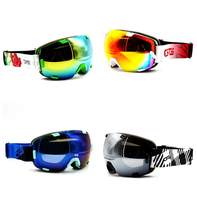 Женские лыжные очки для девушек катания на лыжах сноуборде двойная