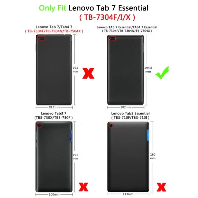 2pcs/lot Ultra Clear HD LCD Screen Protector protective Film For for Lenovo Tab 7 Essential TB-7304F/I/X 2018 Tab4 7.0 Tablet | Компьютеры