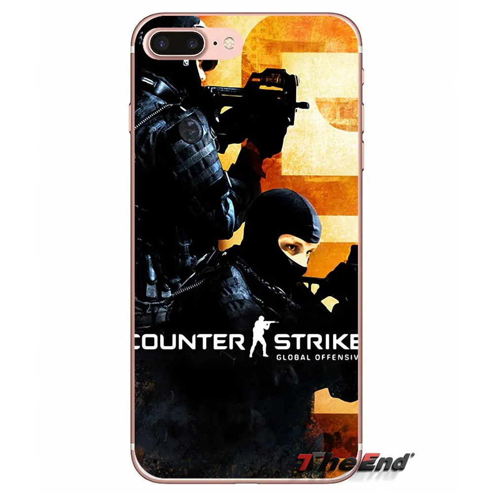 Чехол для Apple iPhone X 4 4S 5 5S SE 5C 6 6S 7 8 Plus 6Plus 7plus 8plus Fundas Coque counter strike CS GO плакат с изображением оружия мягкий чехол - Цвет: images 6
