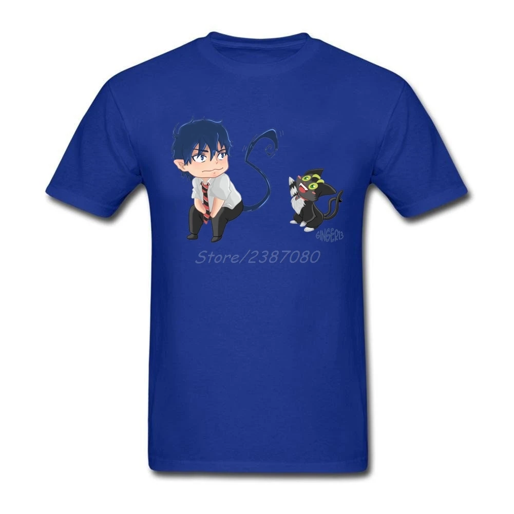 Chibi Rin туфли для косплея Blue Exorcist футболка на заказ короткий рукав одежда Hipster