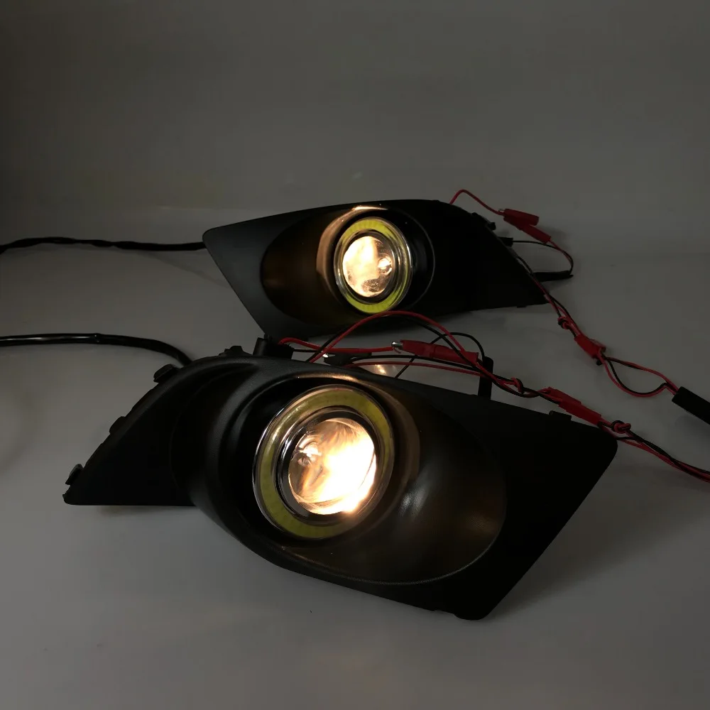 RQXR противотуманная фара вождение свет в сборе для Subaru Legacy 2006-08 cob angel eye светодиодные дневные ходовые огни сигнал поворота