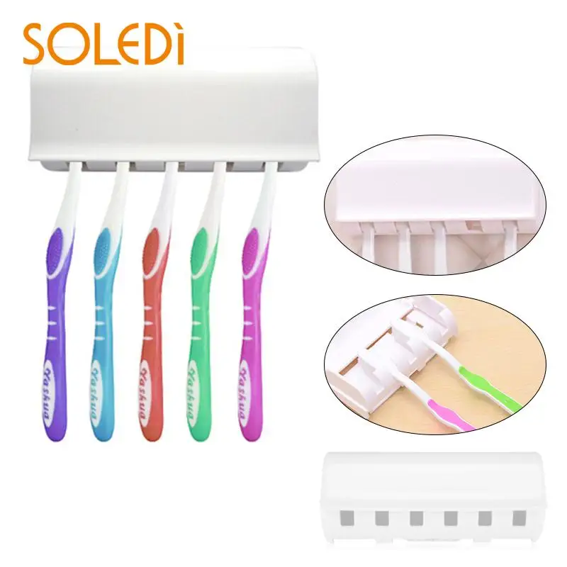 Настенный держатель для зубных щёток на присоске|toothbrush holder|accessories salle de bainsalle bain |