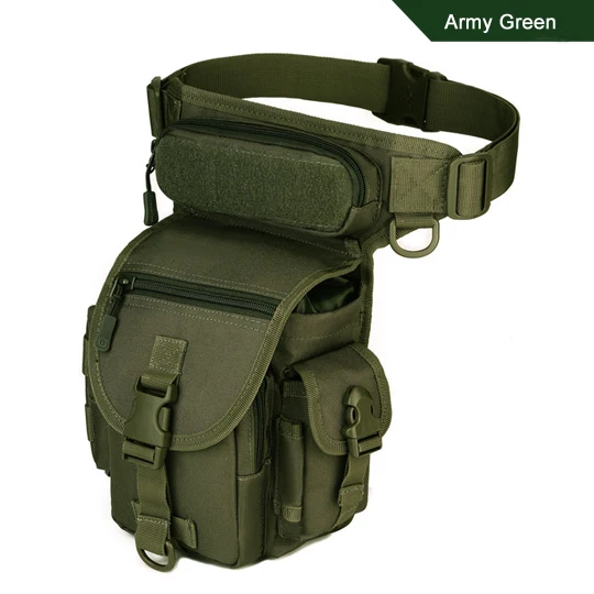 Army Green Военная Тактическая Сумка для ног, инструмент, поясная сумка для ног, сумка для пейнтбола, страйкбола, езды на мотоцикле, велоспорта, пеших прогулок - Цвет: Army Green