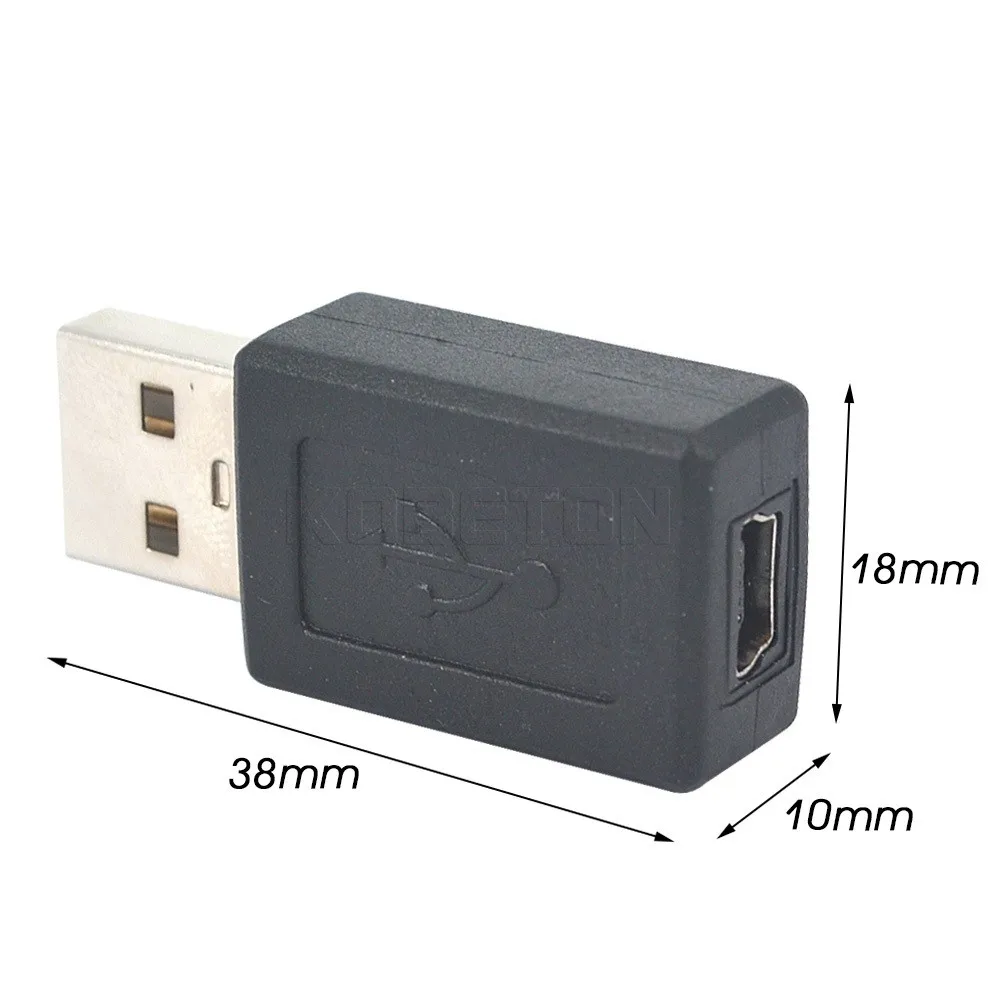 Kebidu лидер продаж USB A папа-мини Тип B 5-контактный разъем адаптер передачи данных