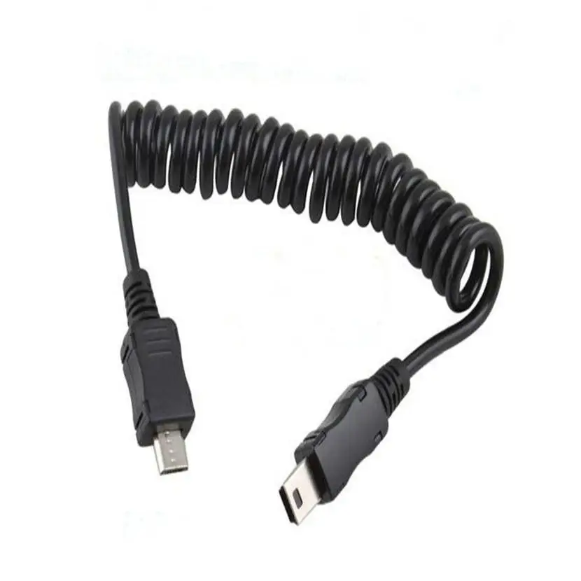 Спиральный Micro USB B 5Pin M к Mini Мужской адаптер кабель 1 м 3 фута | Компьютеры и офис