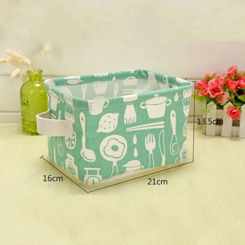 Модная Складная портативная настольная корзина для хранения с фламинго спальни