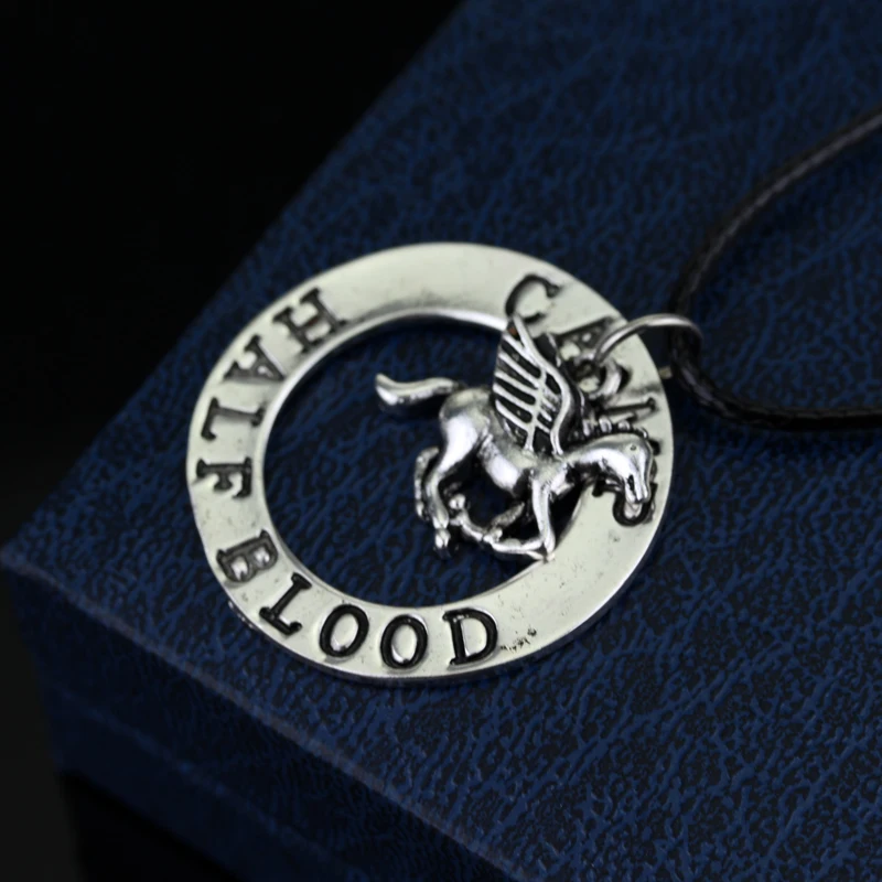 Винтажное многослойное ожерелье Percy Jackson Pegasus подвеска из сплава в виде половины