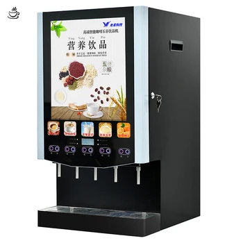 Commercial Instant Coffee Machine Self-service Drink Machine Full-automatic Beverage Machine Cold/Hot Drinker D-50SC-10