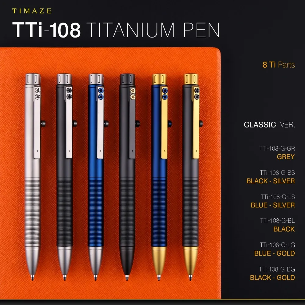 Новая повседневная Экипировка Титан Болт действие PenMini Функция ручка G2