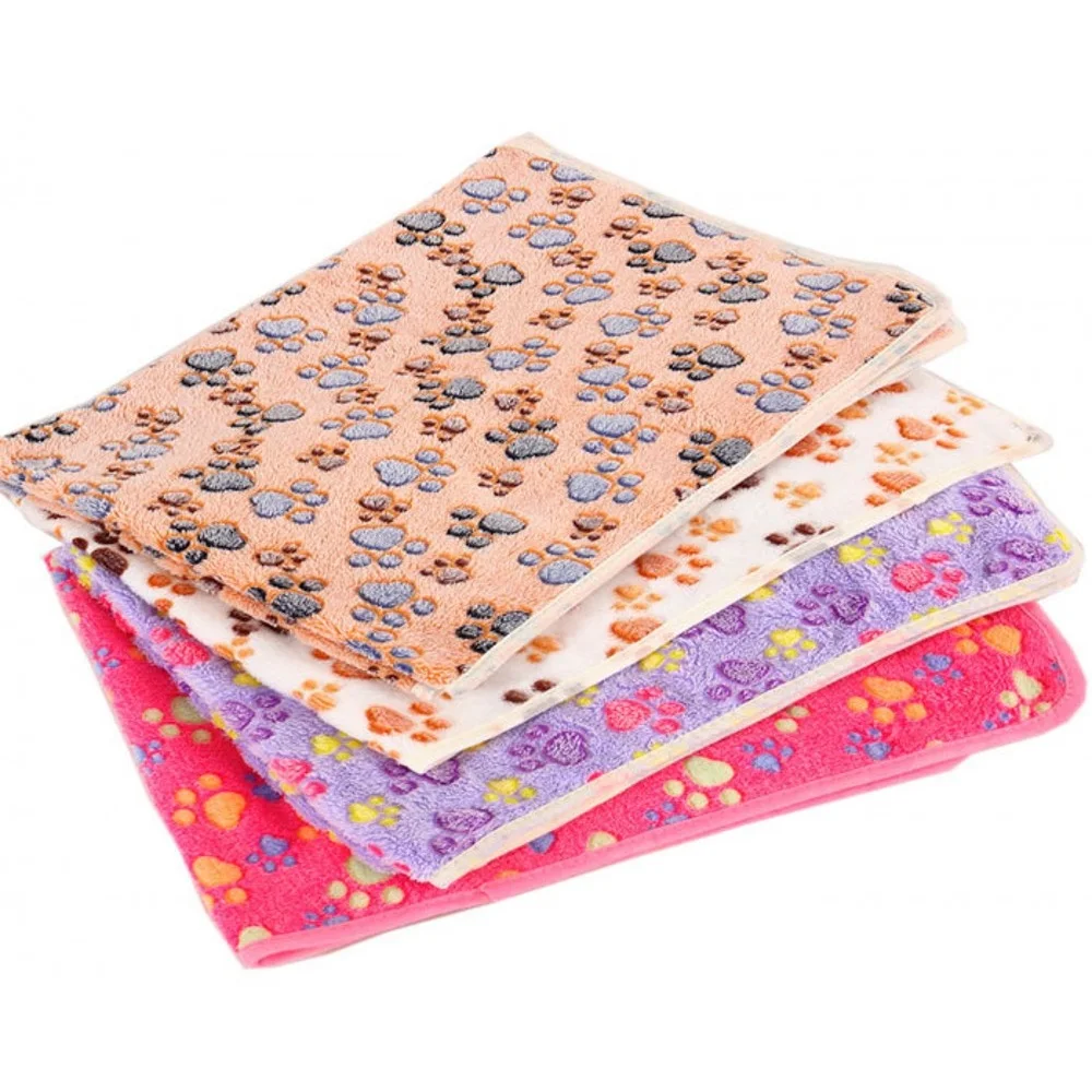 Кровать для маленьких собак 15 цветов мягкое Коралловое Флисовое одеяло домашних