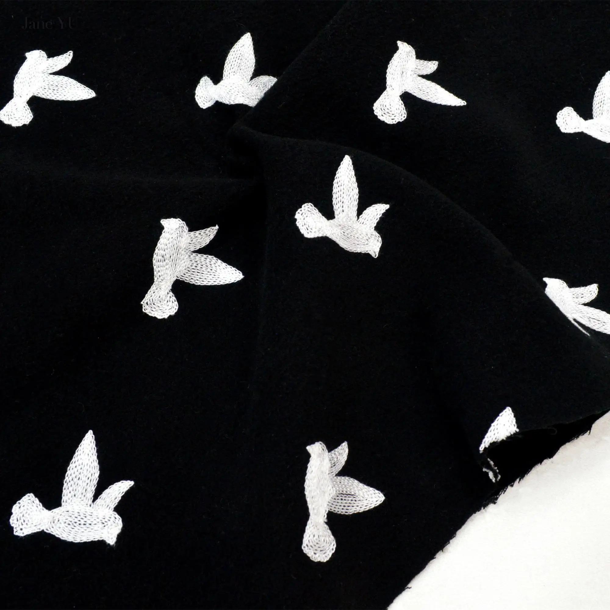 Куртка JaneYU Корейская осенне-зимняя свободное теплое пальто ретро ткань с принтом