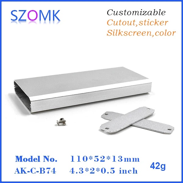 Алюминиевый экструзионный производитель электроники (10 шт.) 110*52*13 мм электронные