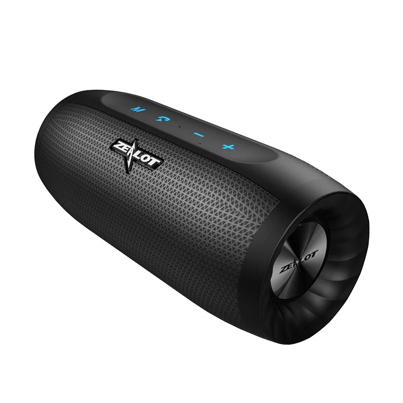 Black ZEALOT S16 супер бас Bluetooth динамик беспроводной стерео Саундбар AUX TF карты играть открытый громкой связи с микрофоном - Цвет: Black