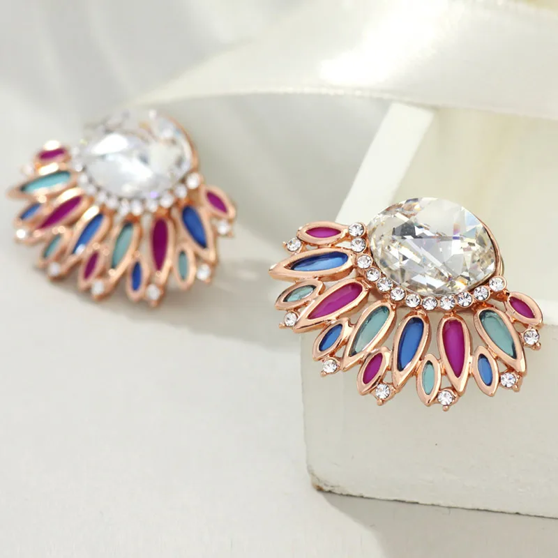 Neoglory кристалл и стразы комплект ювелирных изделий эмаль роскошное красочное