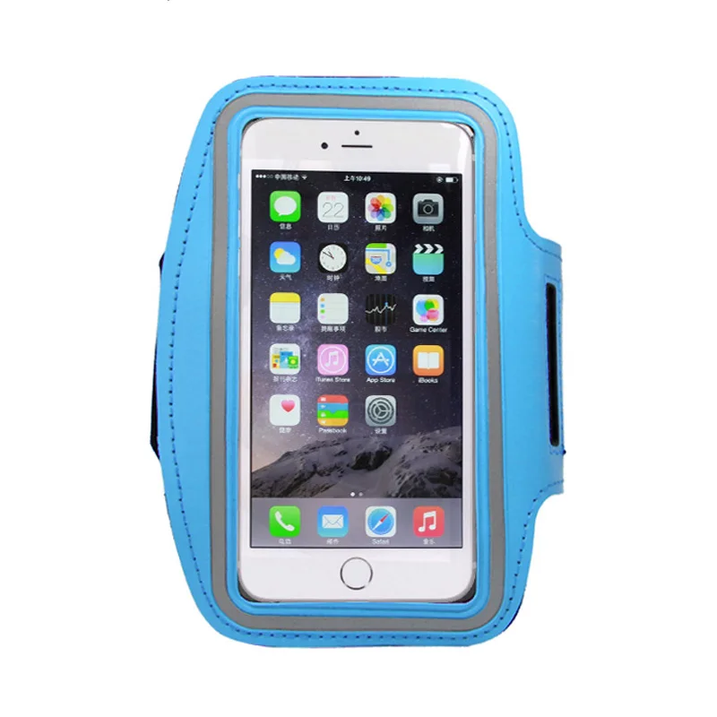 Синий Мягкий чехол для телефона SIXEVE Gym Running Arm для samsung Galaxy S3 S4 S5 Neo S6 S7 Edge S8 S9 Note 3 4 5 спортивный водонепроницаемый чехол - Цвет: Синий