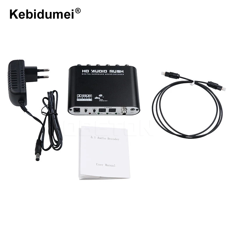Цифровой аудио декодер SPDIF коаксиальный стерео к RCA DTS AC3 цифровой к 5,1 усилитель аналоговый преобразователь для PS3 Xbox DVD плеер