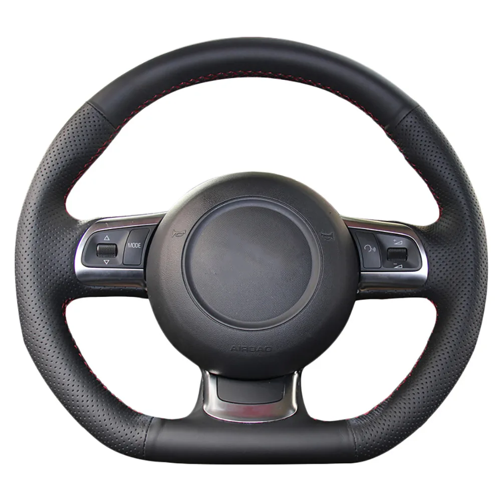 Чехол на руль из искусственной кожи для Audi TT 2008 2013 R8 TTS 2011 2013|Чехлы руль| |
