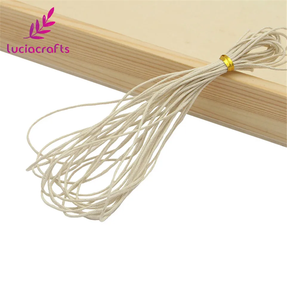 Lucia crafts 5 ярдов/партия 1 мм Вощеная хлопковая нить веревка проволока для браслетов швейная кожа ручной работы шнур материалы W0704
