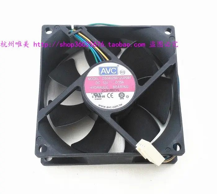 

Новый AVC 8025 8 см 4PIN DS08025R12U P097 12 В 0.35a охлаждающий вентилятор
