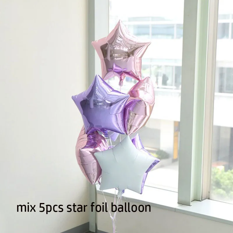 5pcs mix MMQWEC 1 шт. 100*97 см Розовая лошадь пони фольгированные воздушные шары-единороги с днем рождения Единорог праздничные гелиевые шары Дети животные игрушки Globos - Цвет: 5pcs mix