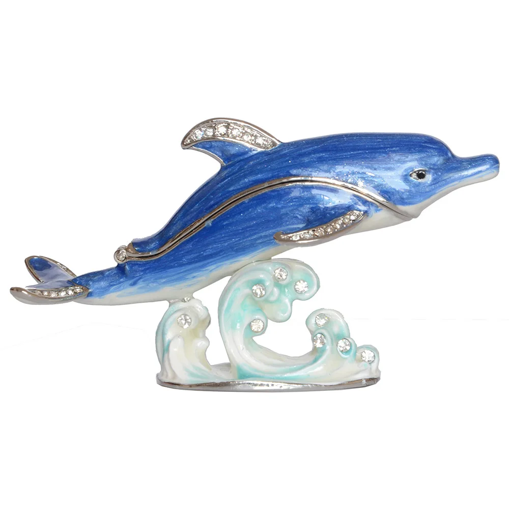 Дельфин Животное безделушка Ювелирное кольцо коробка новинка подарок для нее