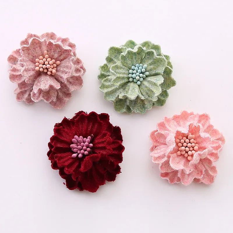 

Beauty Flower Hair stamen flower For Girls Style Floral Women Girl Hairpins Accessories Blooming Headwear Wholesale