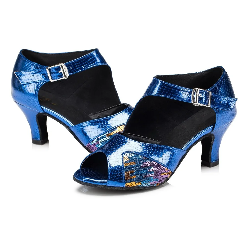 Women Salsa Dancing Shoes Ballroom Latin Dance Ladies Glitter High Heel Free shipping JuseDanc | Спорт и развлечения