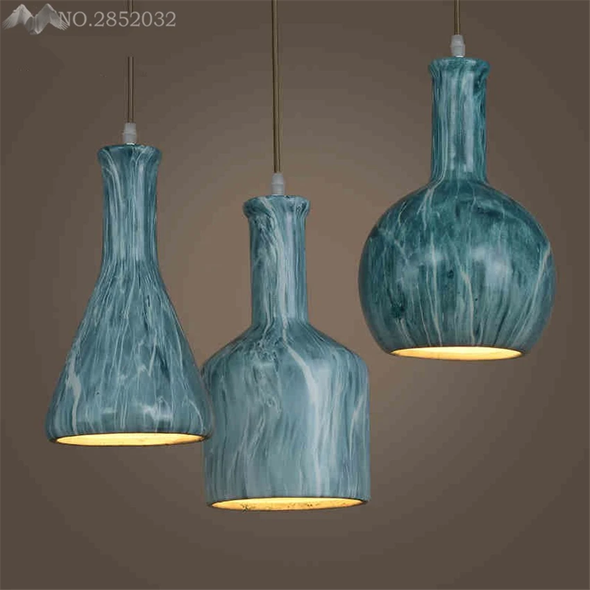 Новые китайские керамические винтажные подвесные лампы светильники