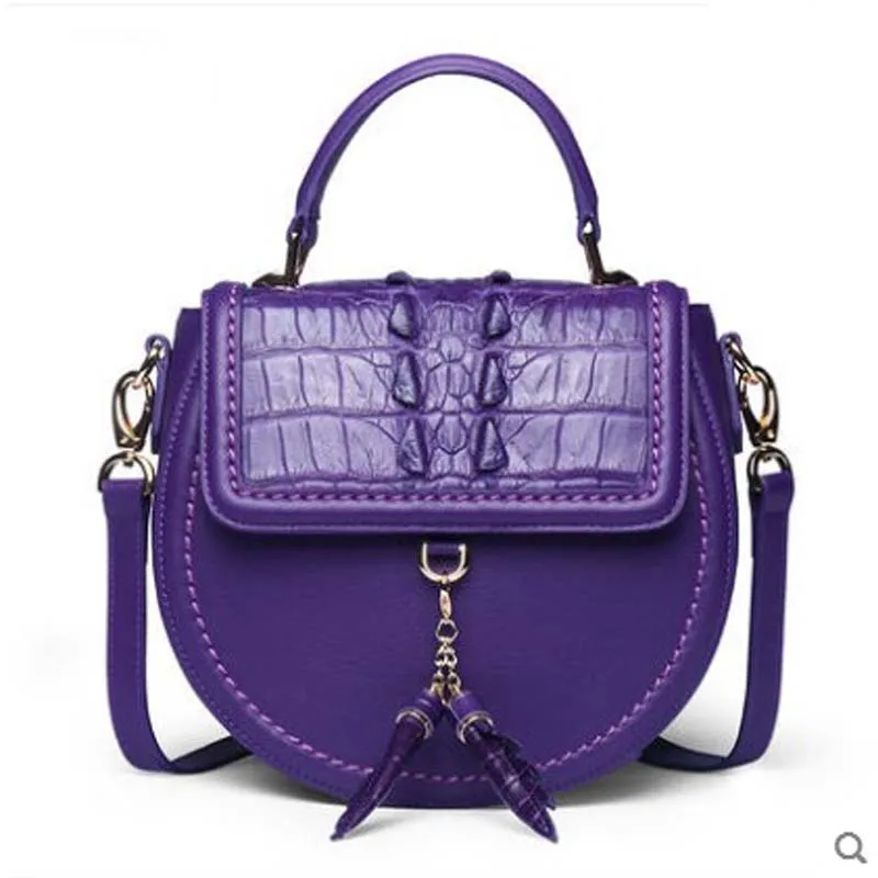 

Сумка Yuanyu женская из кожи аллигатора, маленький саквояж на одно плечо из тайской крокодиловой кожи, с скошенным Кроссом