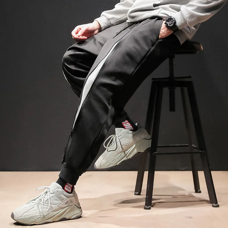 Мужские брюки-джоггеры большого размера 2019 модные мужские брюки с большими