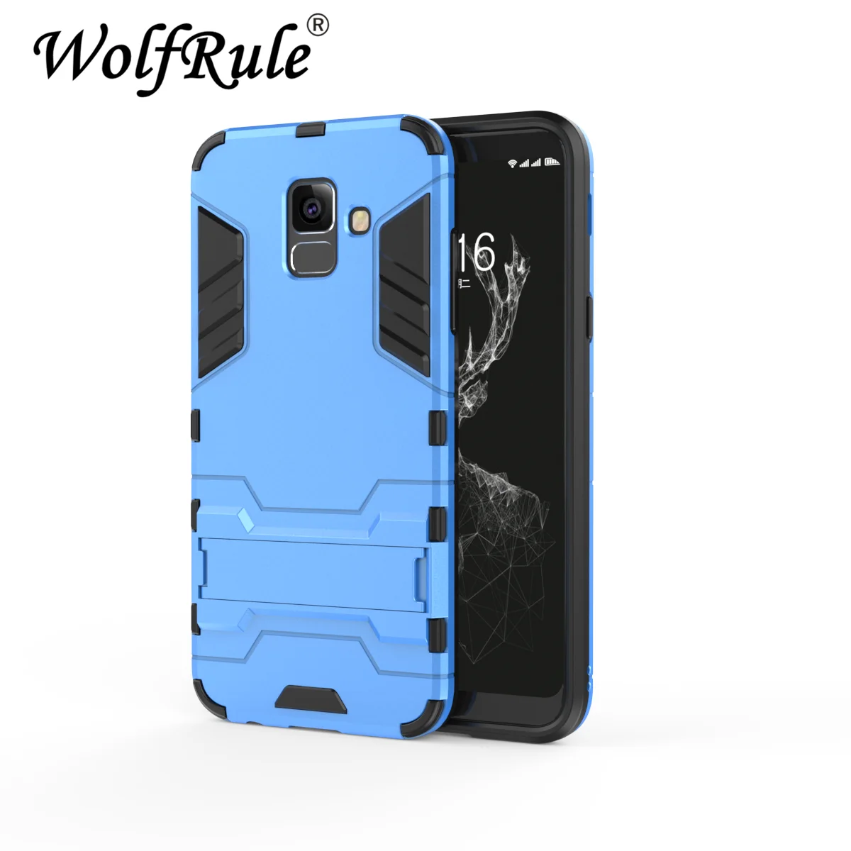 Blue Чехол для samsung Galaxy A6 Plus чехол для samsung Galaxy A6 силиконовый резиновый защитный чехол для samsung A6 Plus Funda - Цвет: Blue