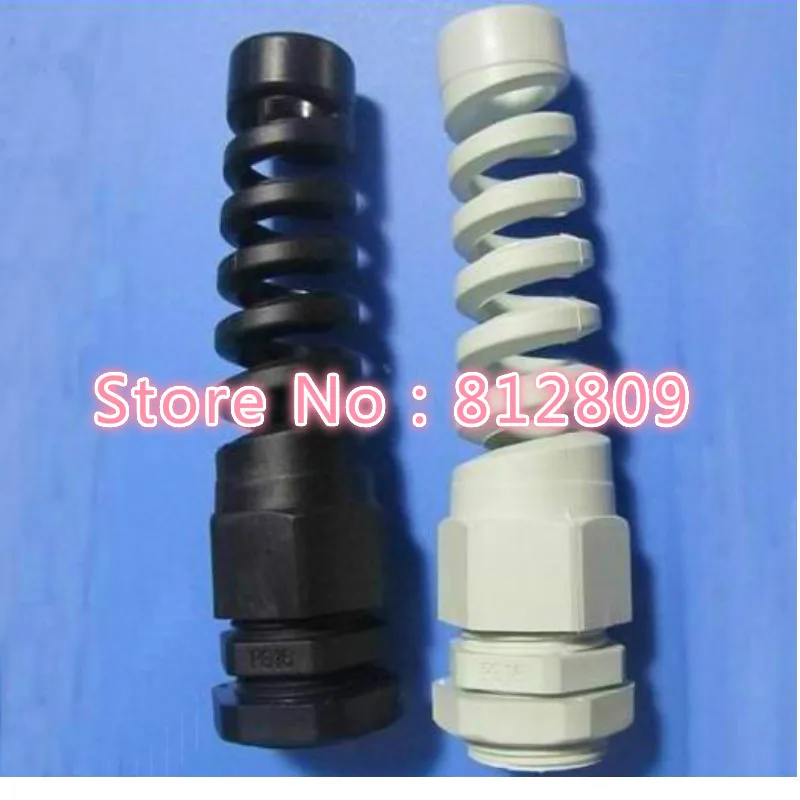 

M16 x 1.5 Range Bend proof cable glands nylon bending proof spiral cable gland