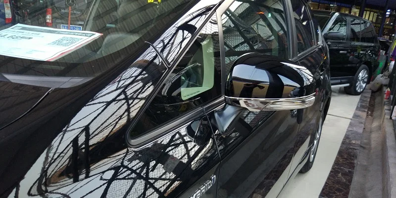 Хромированные накладки на боковые зеркала из нержавеющей стали для Toyota Prius 30 ZVW30 Avensis 3 2010- Camry XV40 Тойота Приус 30 Авенсис 3 2010- Камри XV40
