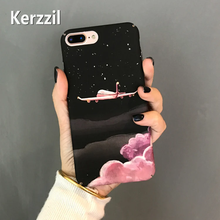 Оригинальный розовый чехол Kerzzil для iPhone 7 6 6S Plus Матовый Жесткий из поликарбоната с