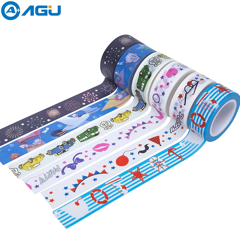 AAGU 1 шт. Новое поступление дизайнов 15 мм * 7 м Звезда Washi лента офисные