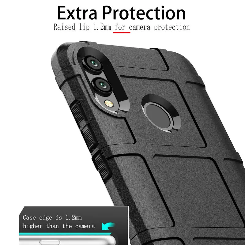 Huawei Y6 2019 Case Shock-Proof Pro Prime Cover Fundas Soft Silicone Rugged Shiled Capa Y9 Y7 Coque Cases | Мобильные телефоны и