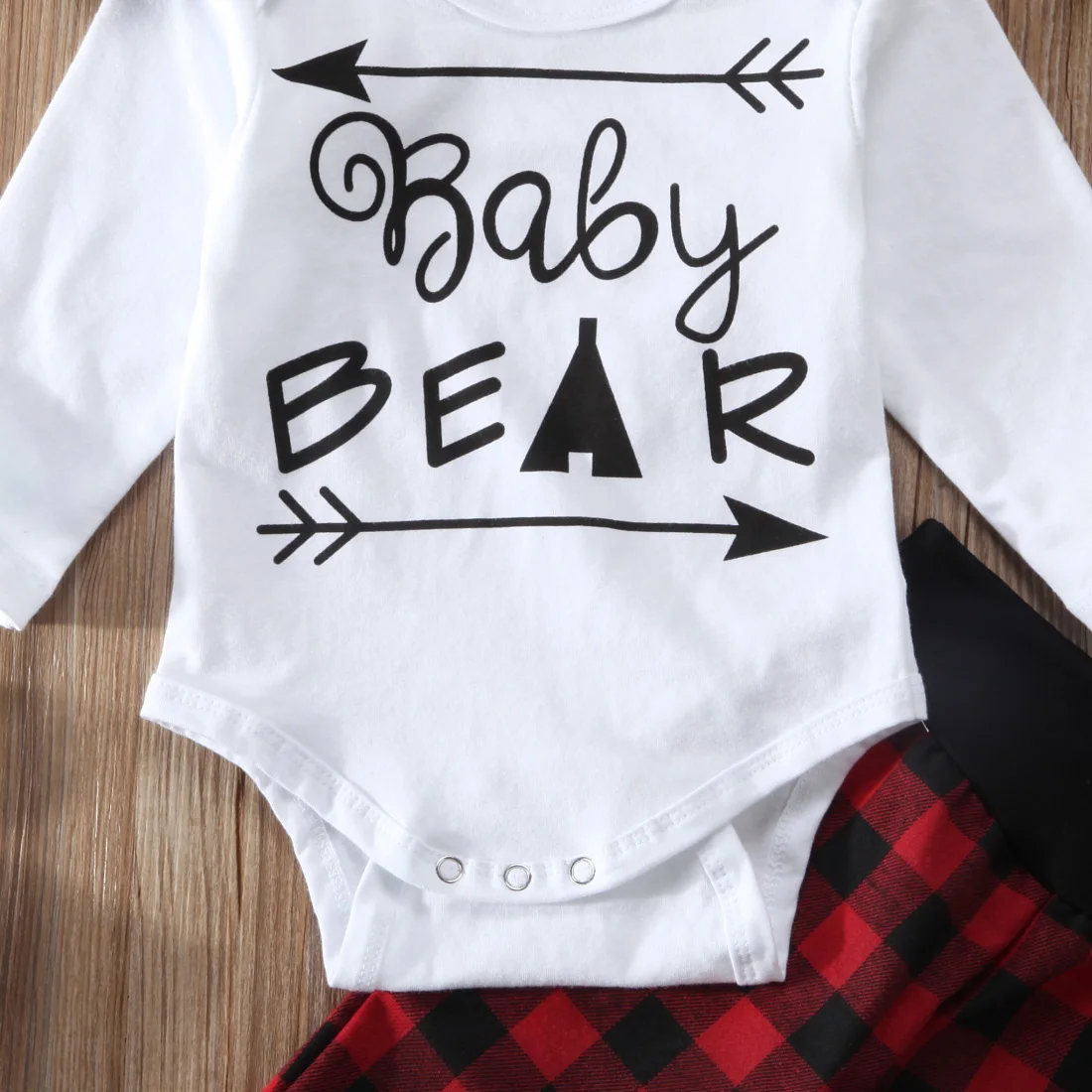 2017 комплект из 3 предметов стильная клетчатая Одежда для новорожденных девочек с