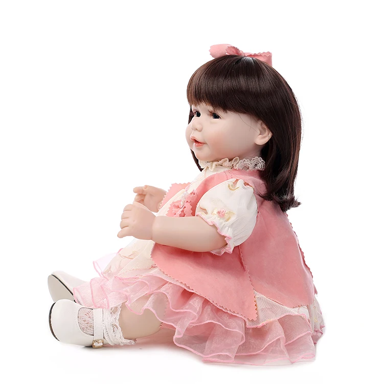 Силиконовая кукла Reborn Baby 52 см красивая одежда для девочки 20 дюймов детские