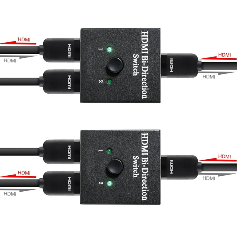 Full HD 1080P 3D видео HDMI переключатель Ultra 4K UHD разделитель HDTV 1X2 2X1 Сплит 1 в 2 из