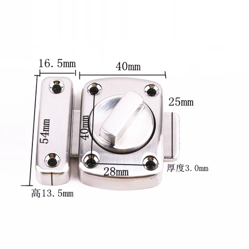 2 шт./партия цинковый сплав толстая Противоугонная дверь поворотная защелка