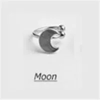 moon sliver Модные ювелирные изделия Olaru, Satr Moon Heart, кофта с треуголным вырезом, серьги-клипсы в виде листьев, новые женские серьги, модные серьги Brincos - Окраска металла: moon sliver