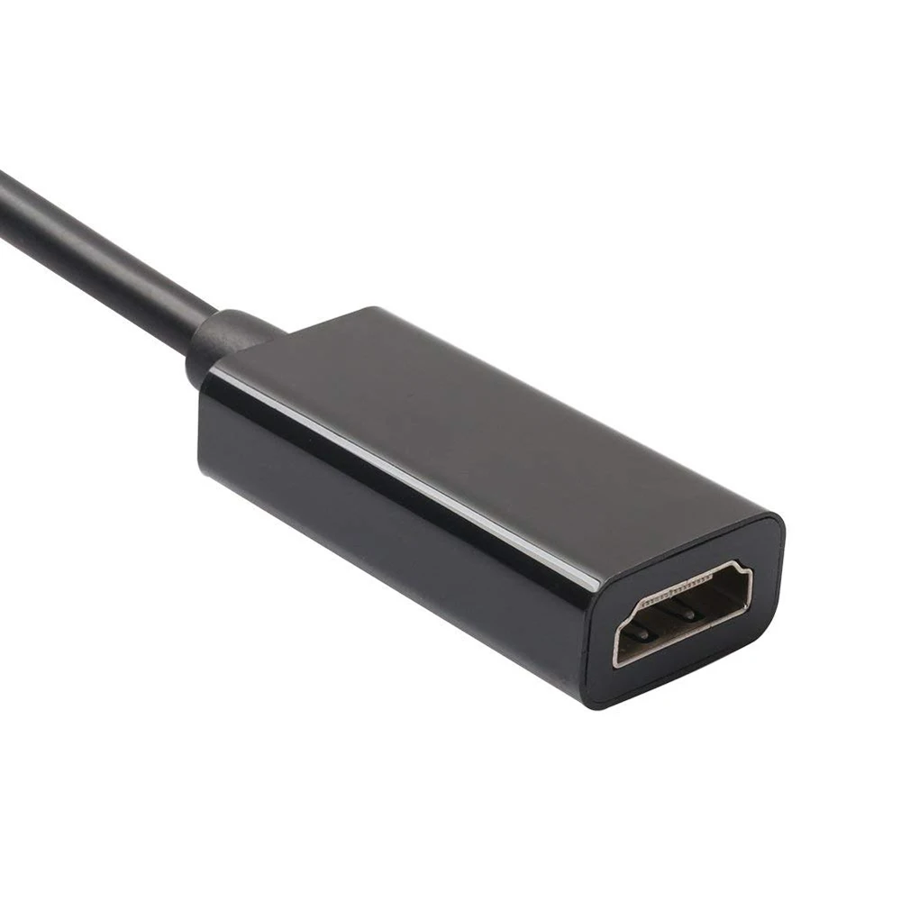 Rovtop Mini DP к HDMI Дисплей порт кабель адаптер папа женскому поддержка 1080P для HDTV