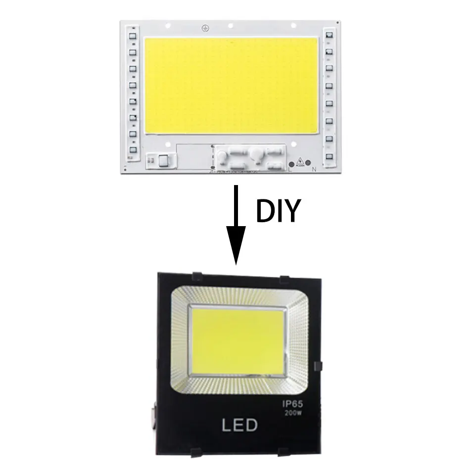 5 шт. Светодиодный прожектор для печатной платы 100 В переменного тока алюминиевая