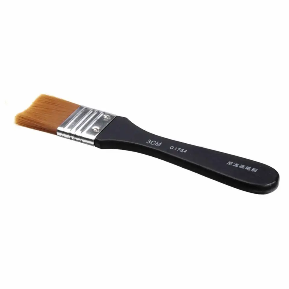 width 3cm 1 шт., кисть для рисования с плоскими наконечниками, нейлоновая краска для волос, масляная краска, ручка для рисования акварелью, 7 моделей, товары для рукоделия C26 - Цвет: width 3cm
